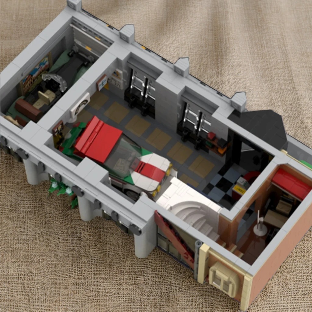 Art Craft Museum - 4135pcs MOC 모듈형 건물 모듈형 모터스포츠