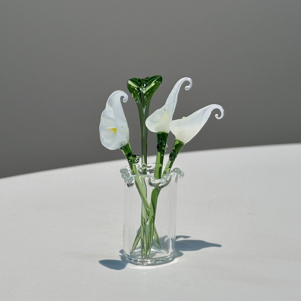 Art Craft Furniture - 1 PC 수제 유리 꽃다발 미니