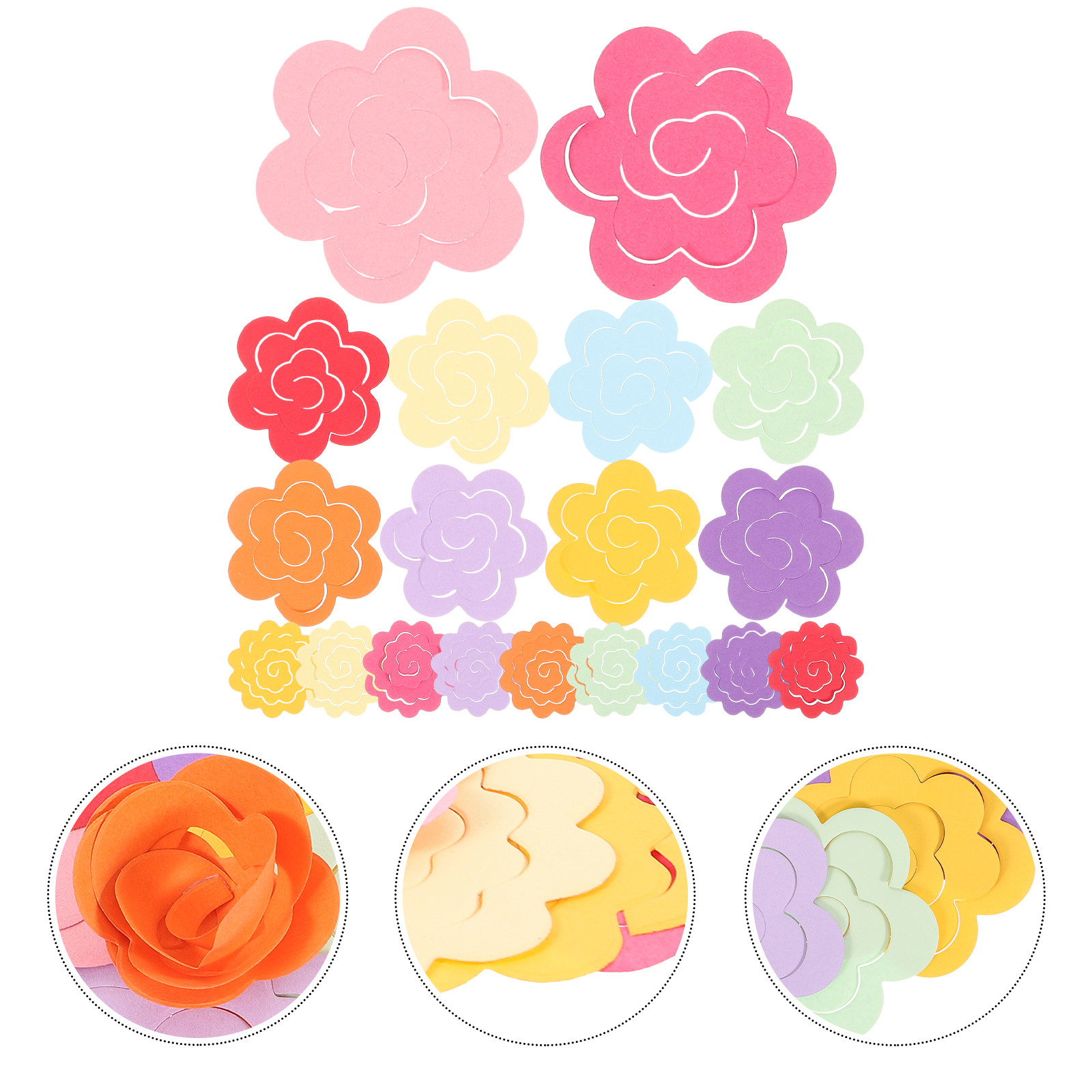 Quilling Paper Strips - 1세트 장식용 종이 스트립 세트, 장미