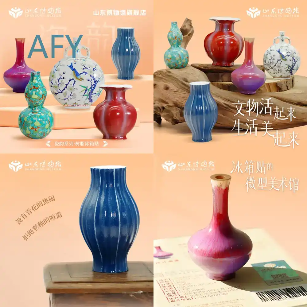 Art Craft Museum - 수지 냉장고 스티커, 박물관 기념품 장식품,