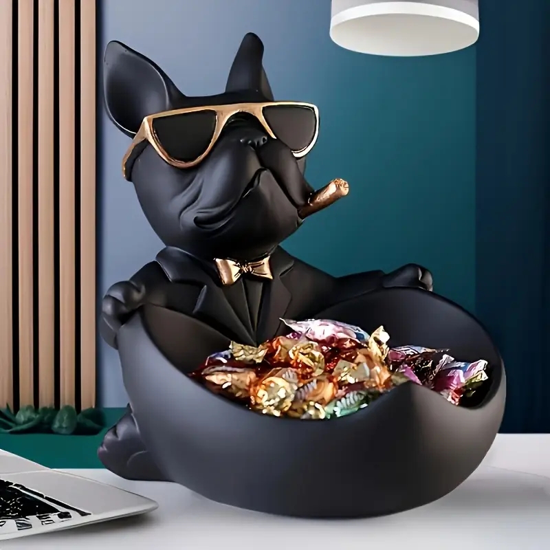 Art And Craft Sunglasses - 창의적인 선글라스를 쓴 멋진 개 조각상