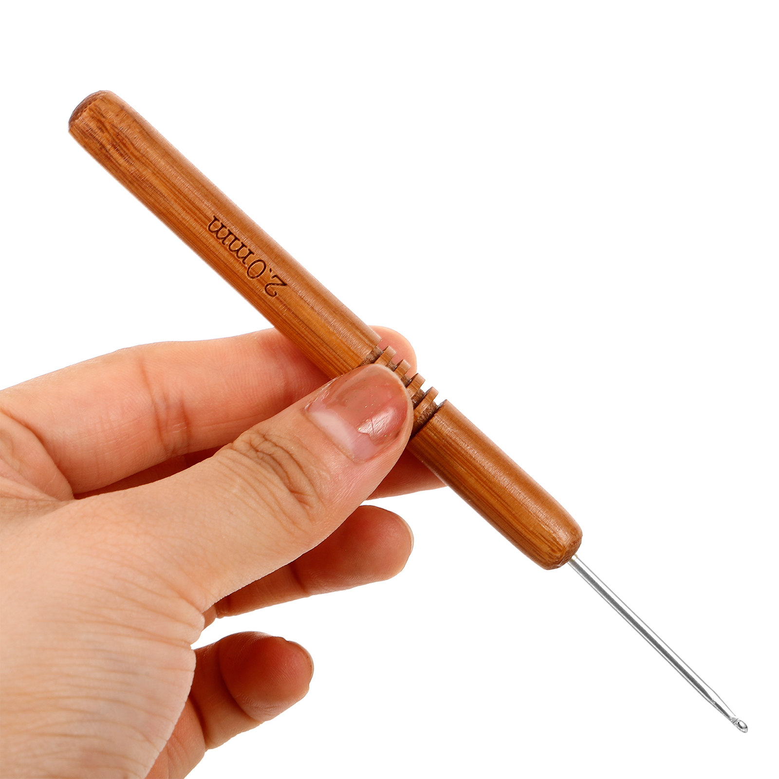 Crochet Hook Set - 9개 크로셰 훅 세트, 대나무 손잡이