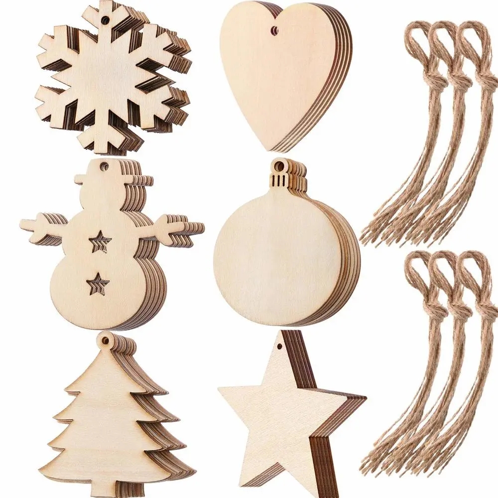 Art And Craft For Xmas - DIY 나무 크리스마스 공 장식 공예,