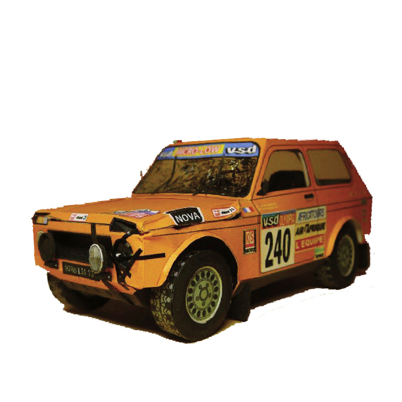 Art Craft Cardboard - LADA NIVA 1985 1:32 다카르 랠리