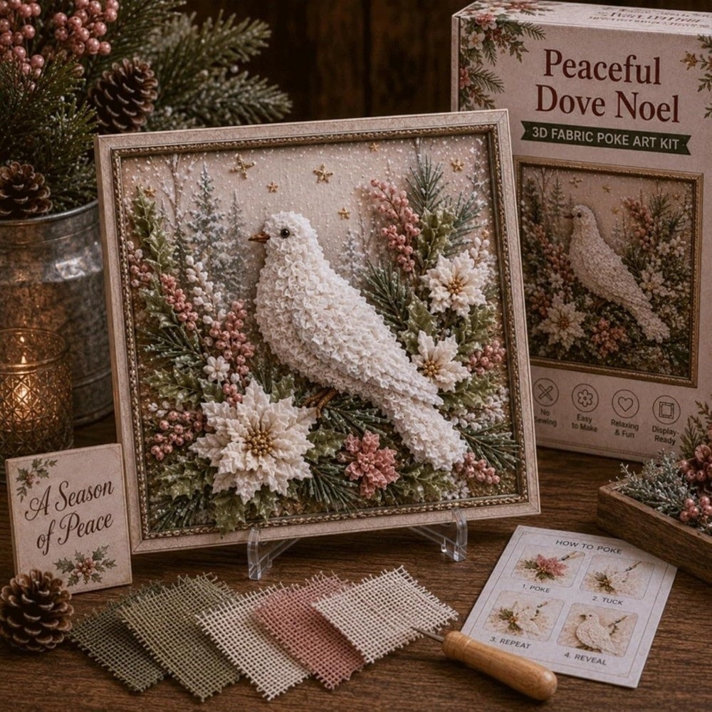 Art And Craft For Xmas - 바느질 필요 없는 크리스마스 포크 아트,