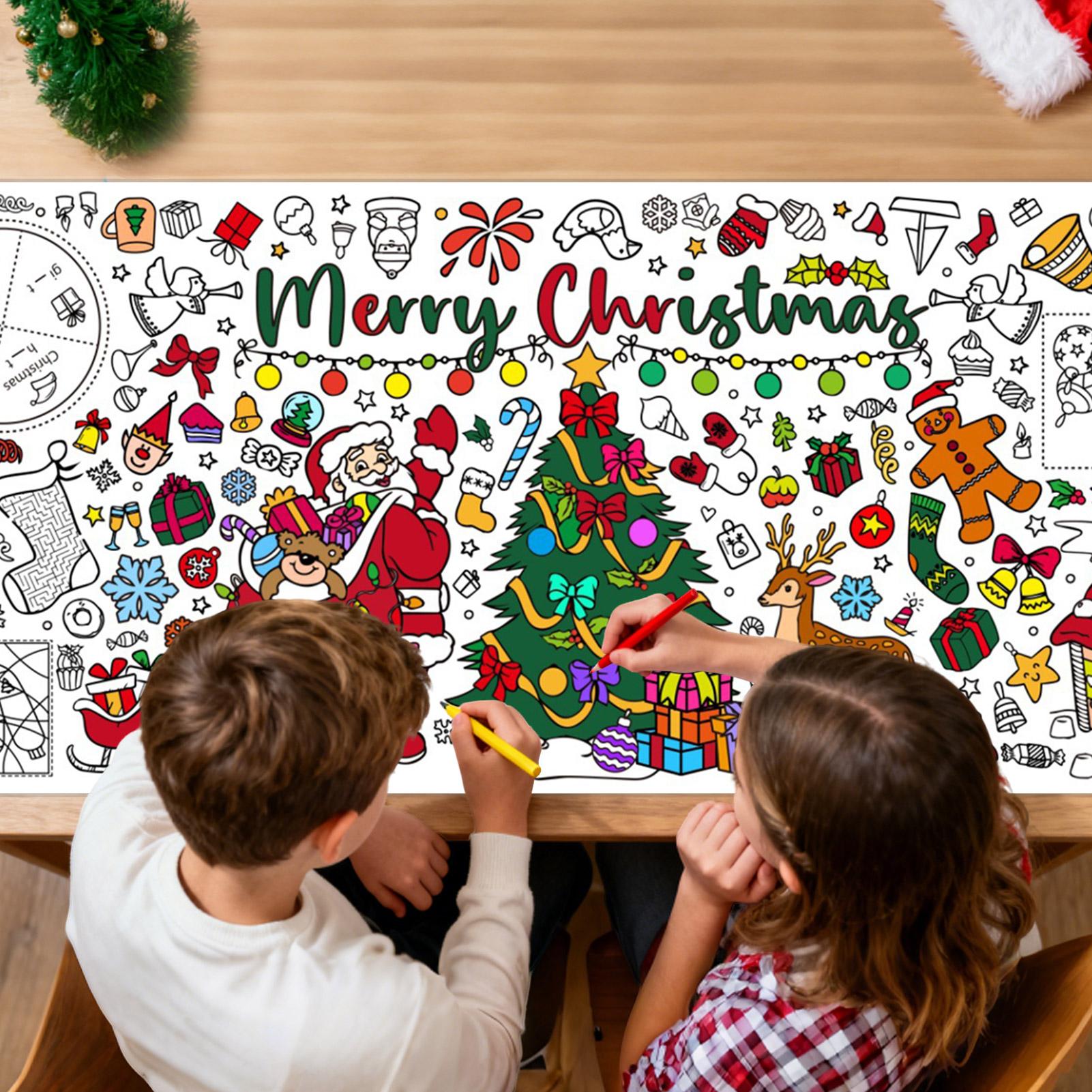 Art And Craft For Xmas - 크리스마스 대형 색칠 포스터 블랭크 낙서