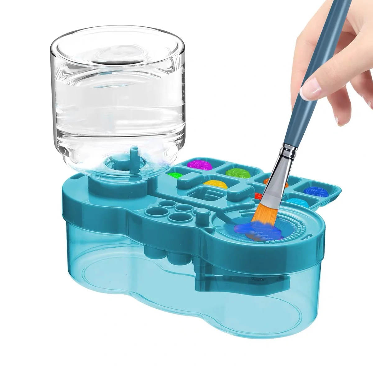 Watercolor Brush Pen - 배수 버튼이 있는 페인트 브러시 세척기