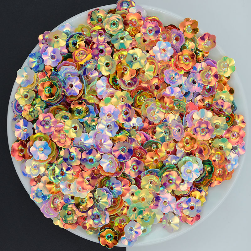 Eco Art Craft - 100g/lot4/6/8/10mm 매화 꽃 컵 루스 스팽글