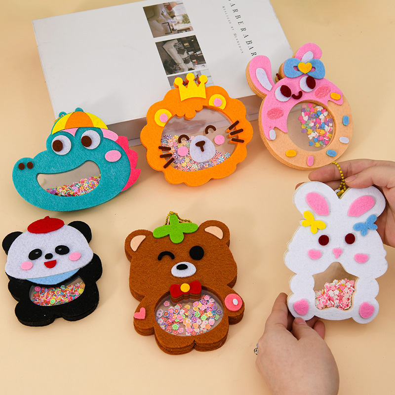 Art Craft 4 Years Old - DIY 동물 쉐이크 펜던트 아트 공예