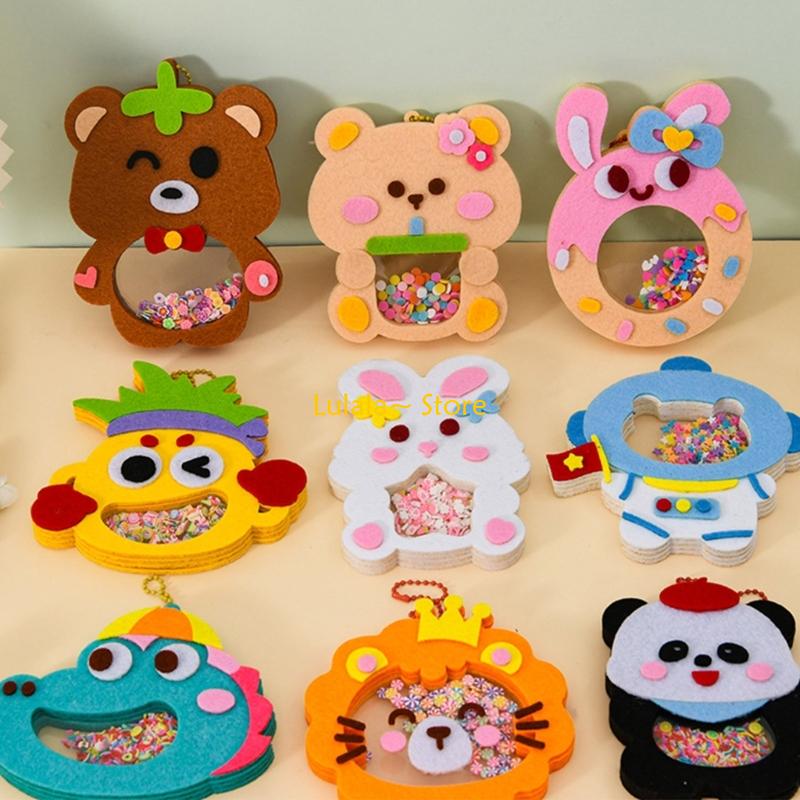 Art Craft Class - Y4QA 만화 동물 셰이커 펜던트 공예