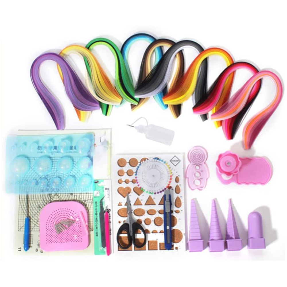 Quilling Paper Strips - 종이 퀼링 세트 18 가지 도구