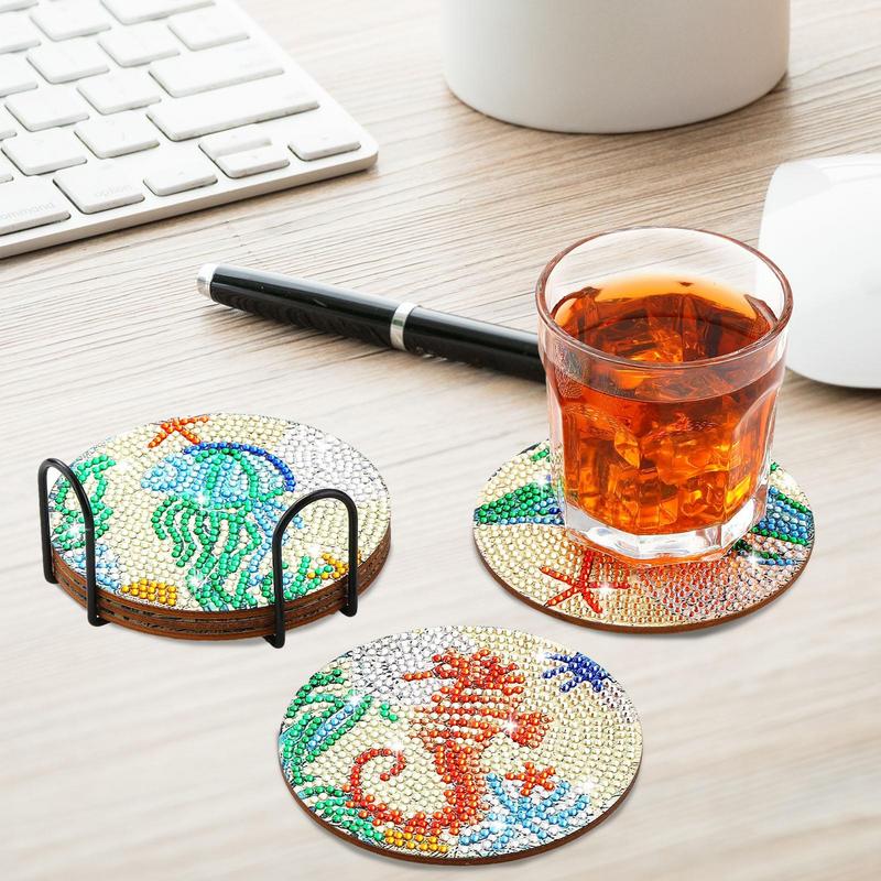 Eco Art Craft - 보석 아트 컵 받침 공예 키트
