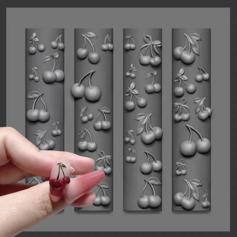 Art Craft Template - 새로운 3D 장미 꽃 나비 실리콘