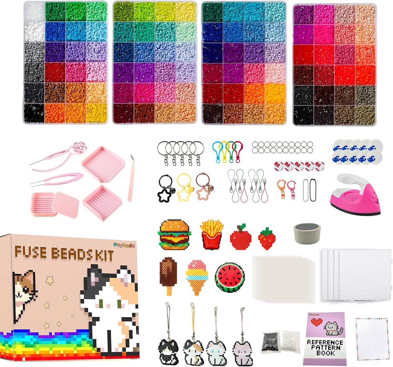 Art Craft Room - 퓨즈 비즈 키트-쉬운 DIY-96색 53000 2.6mm,