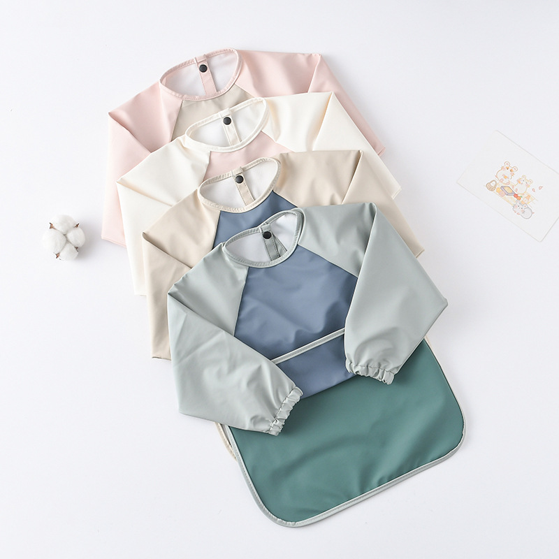 어린이 아기 긴 소매 PU Bibs 어린이 유아 미술  - Art Craft 4 Years Old 리뷰 및 가격