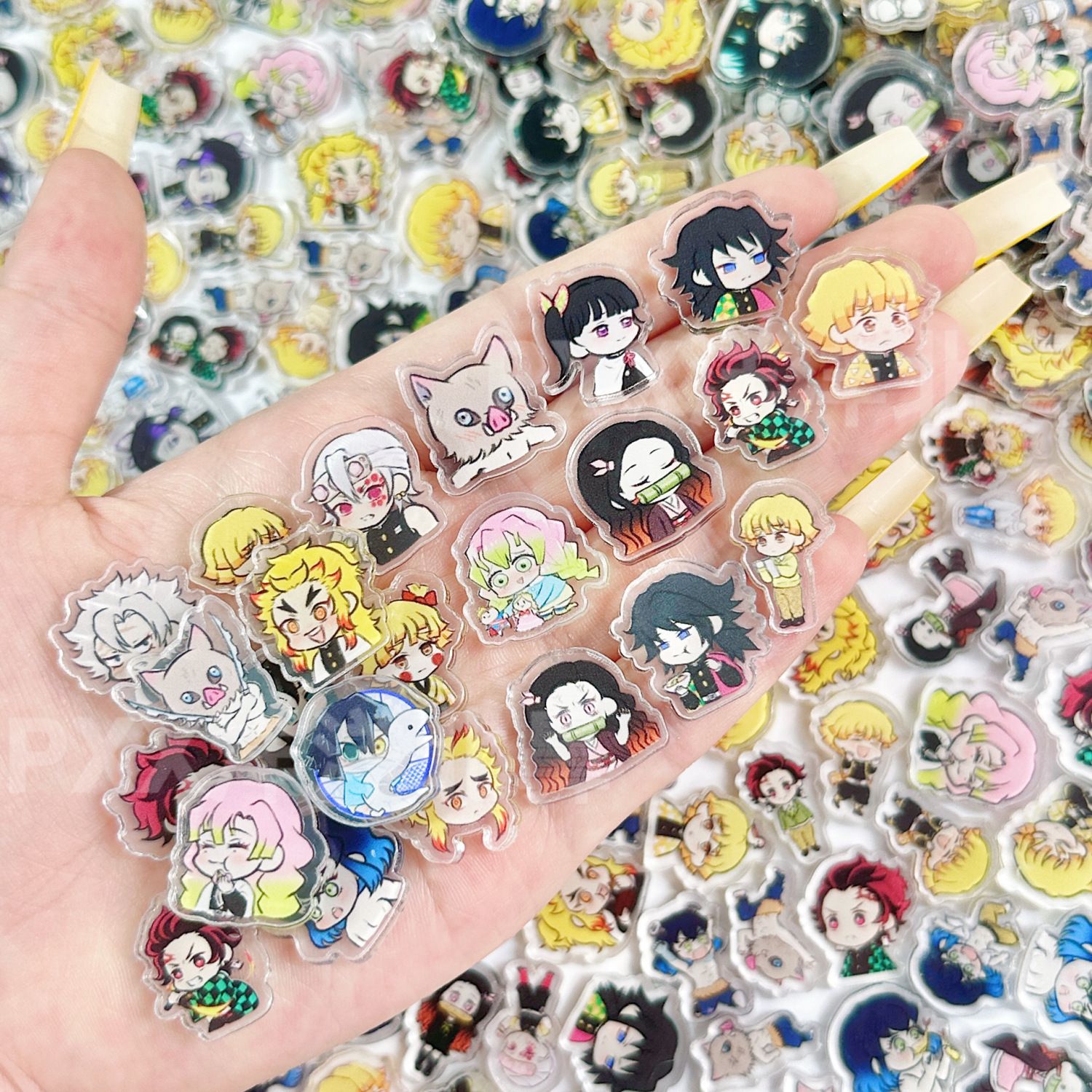 50/100개 1/2cm 미니 데몬 슬레이어 아크릴 시 - Art Craft Materials 리뷰 및 가격