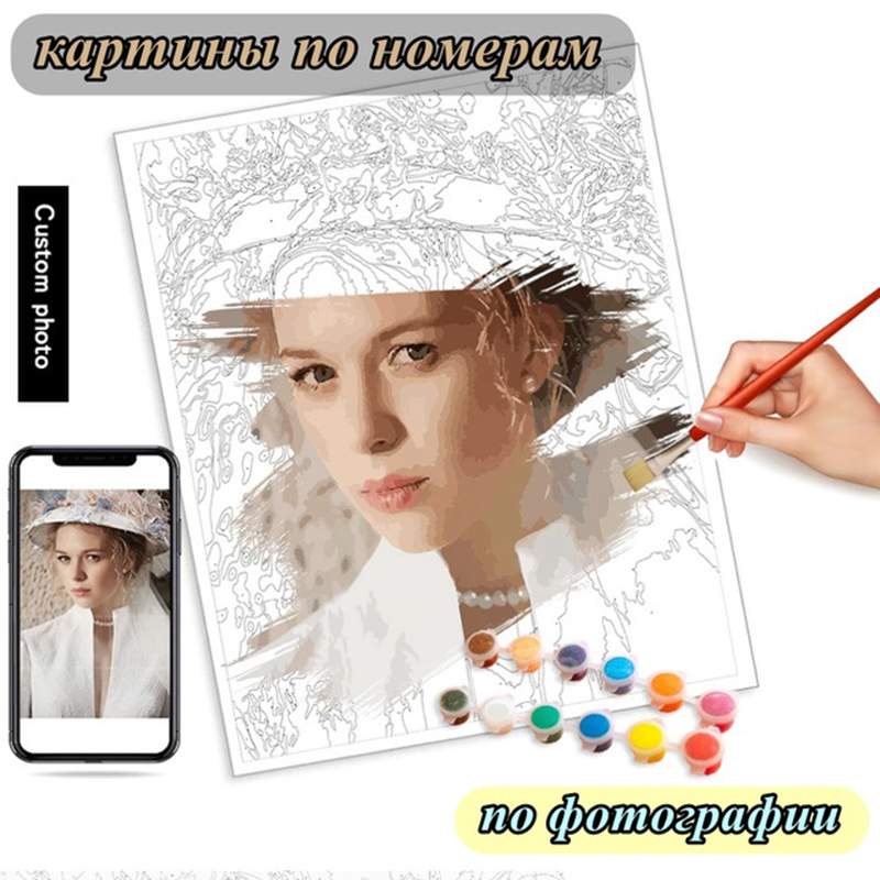 숫자로 사진 사용자 정의 그림 아크릴 페인트 세공 벽  - Art Craft Picture 리뷰 및 가격