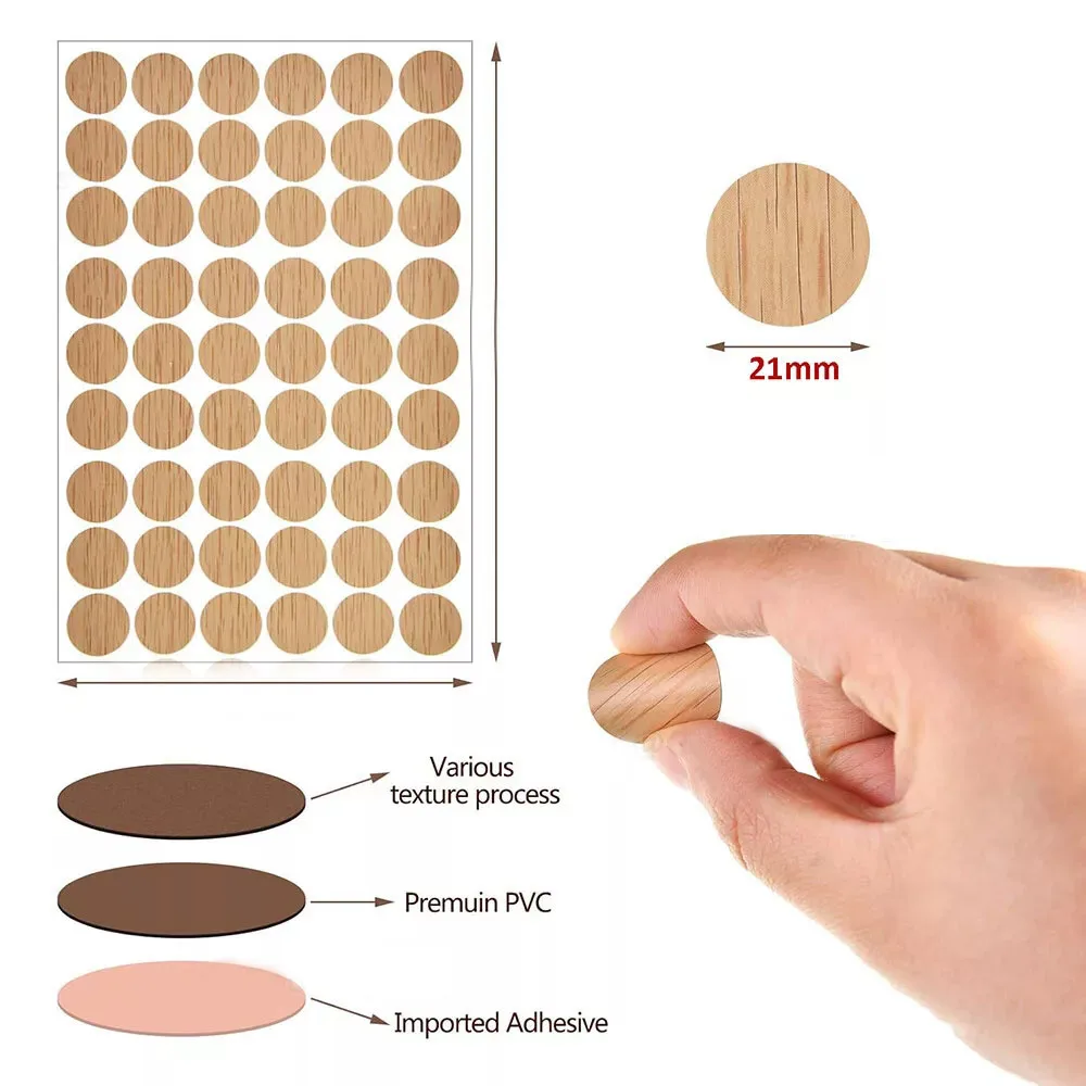 54개 21mm 가구용 자가 접착 나사 커버 캡 스티커 - Art Craft Furniture 리뷰 및 가격