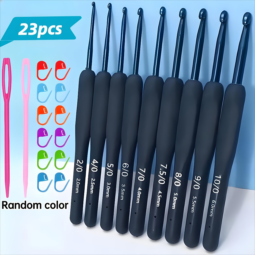 23개 전문가용 크로셰 바늘 세트 2.0-6.0mm 블 - Crochet Hook Set 리뷰 및 가격