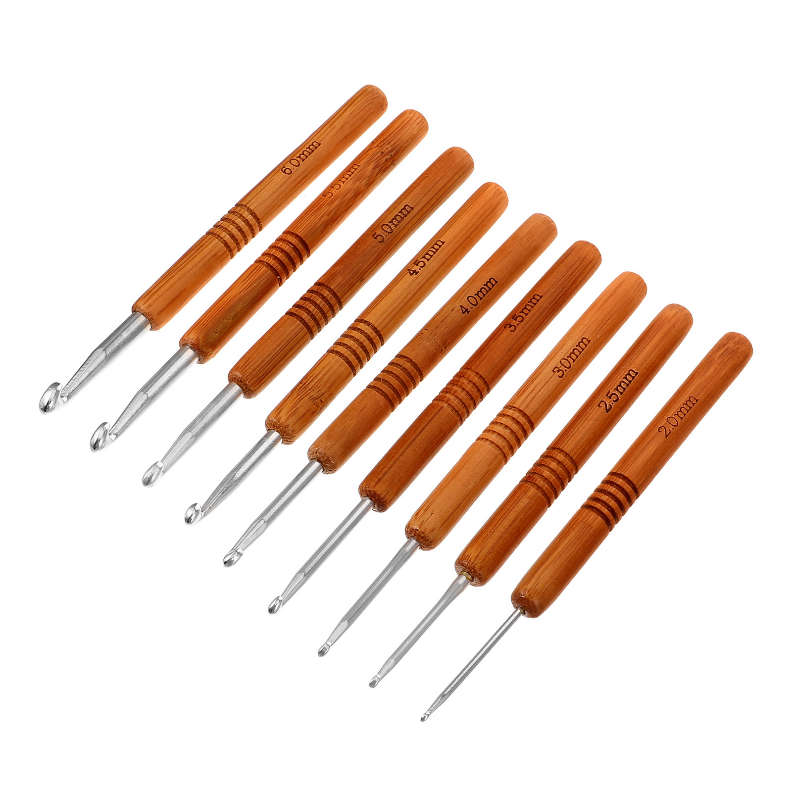 9개 크로셰 훅 세트, 대나무 손잡이 알루미늄 뜨개질  - Crochet Hook Set 리뷰 및 가격