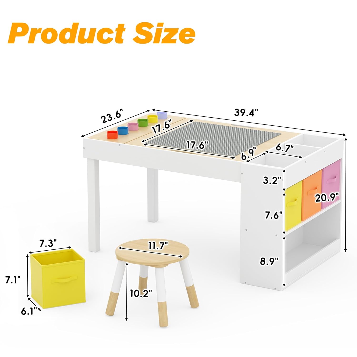 어린이 미술 테이블 및 의자 2개 세트, 나무로 만든  - Art Craft Furniture 리뷰 및 가격