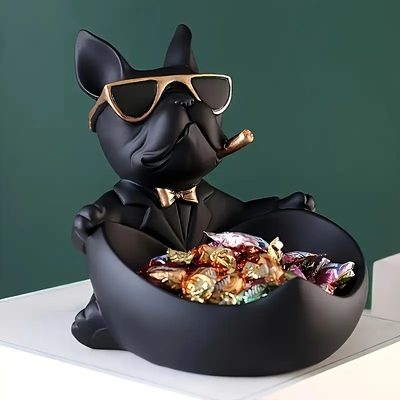 창의적인 선글라스를 쓴 멋진 강아지 조각상, 불독 조각 - Art And Craft Sunglasses 리뷰 및 가격