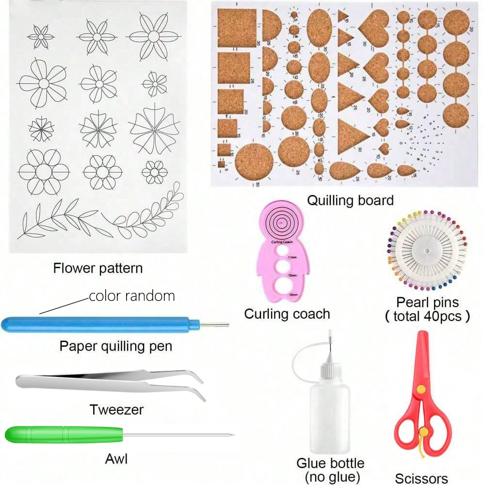 종이 스트립 퀼링 도구 키트, 스크랩북 장식용 900  - Quilling Paper Strips 리뷰 및 가격
