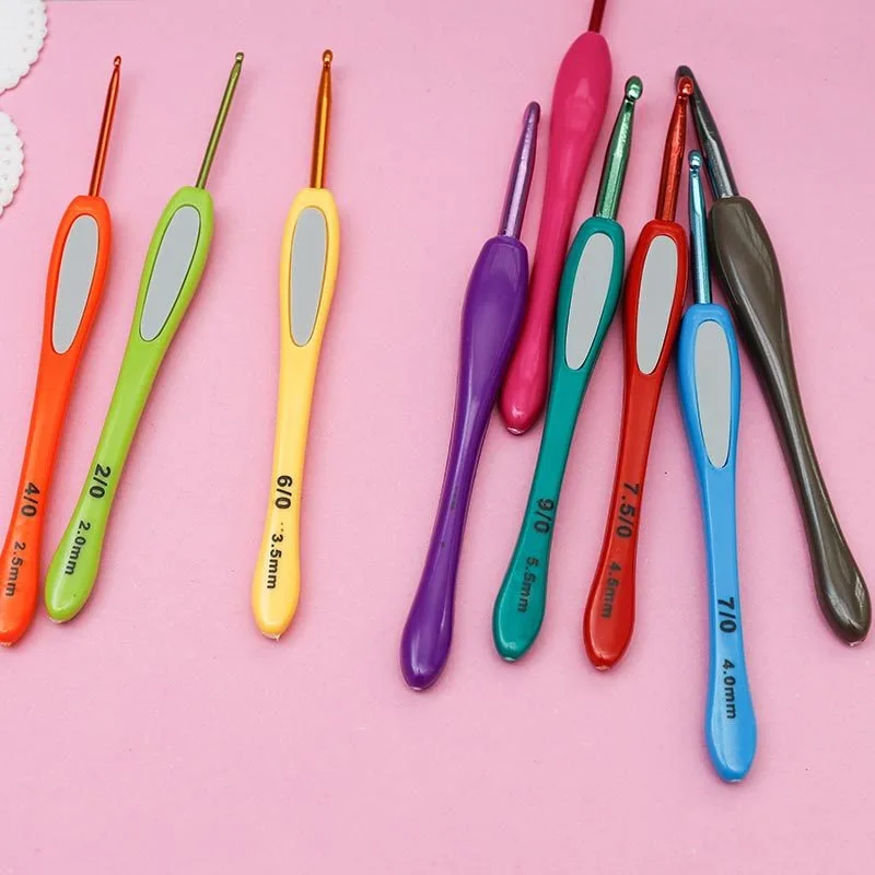 컬러 소프트 핸들 크로 셰 뜨개질 도구 세트 손 뜨개질 - Crochet Hook Set 리뷰 및 가격