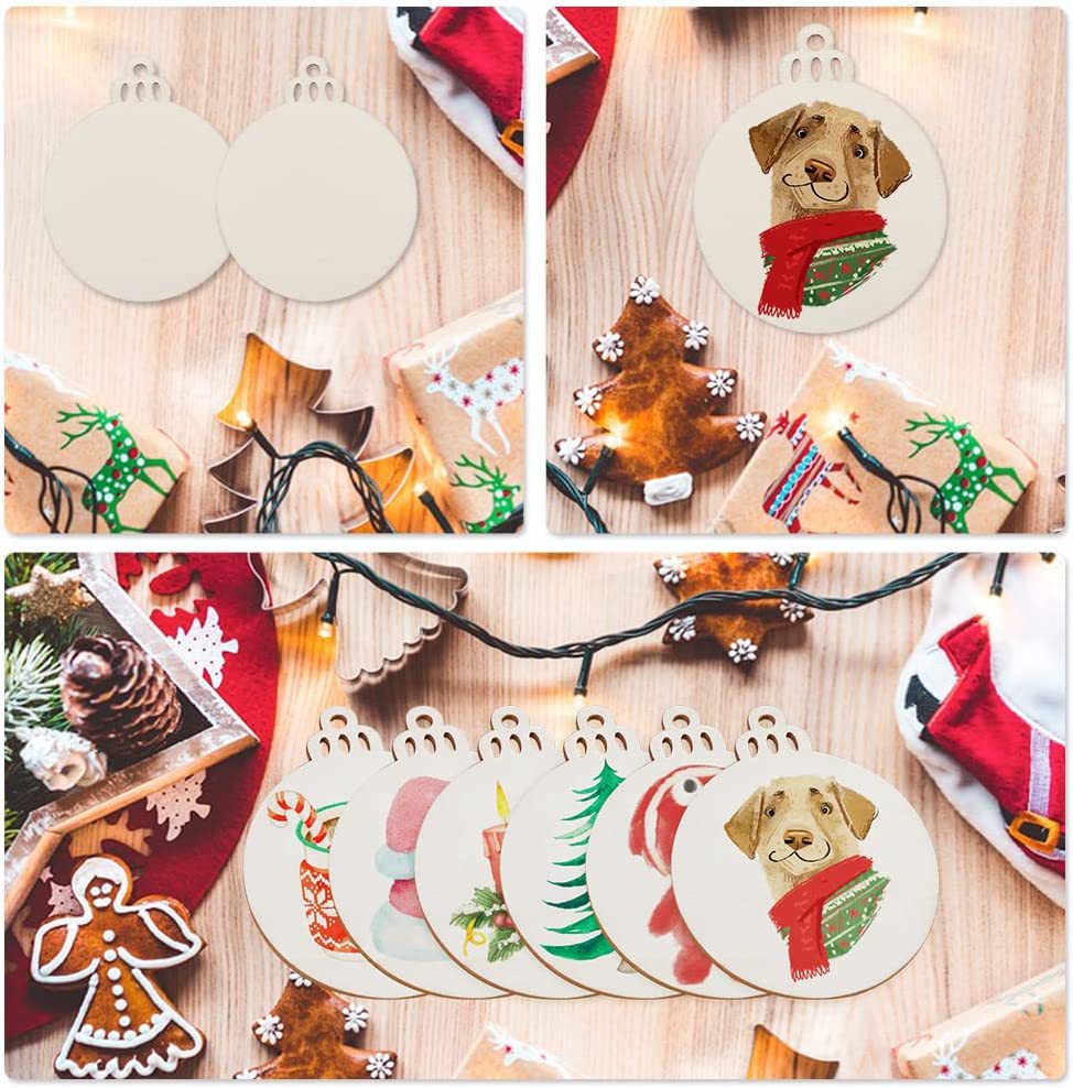 DIY 나무 크리스마스 공 장식 공예, 싸구려 태그,  - Art And Craft For Xmas 리뷰 및 가격