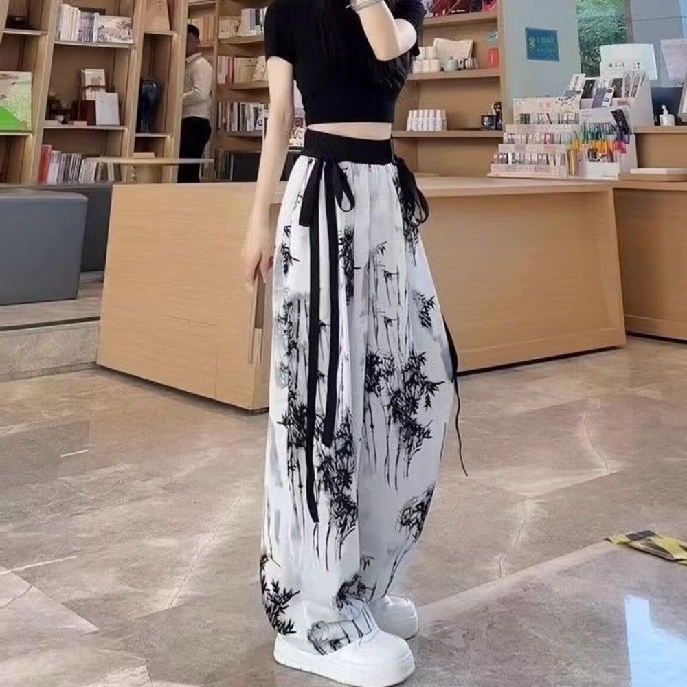 캐주얼 아이스 실크 잉크 페인팅 캐주얼 팬츠 중국 스타 - Silk Painting Dye 리뷰 및 가격