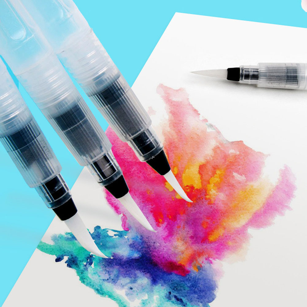 6 개/대 물감 서예 드로잉 그림 일러스트 펜 사무용  - Watercolor Brush Pen 리뷰 및 가격