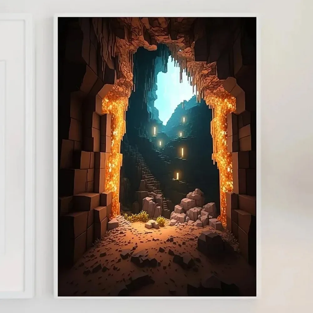 마인 게임 픽셀 크래프트 풍경 캔버스 거실 게임룸 모던 - Art Craft Game 리뷰 및 가격