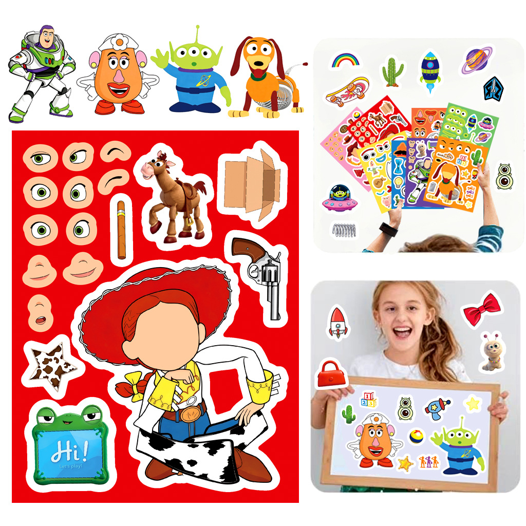 토이 스토리 5 메이크 어 페이스 스티커 카톤 우디 버 - Art Craft Materials 리뷰 및 가격