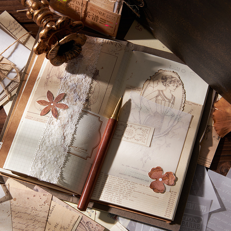 빈티지 스크랩북킹 공예용 종이 키트, 레트로 다양한 패 - Art Craft Journals 리뷰 및 가격