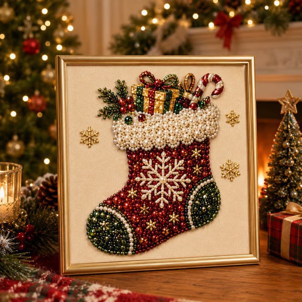 크리스마스 3D 진주 아트 DIY 키트 산타 다이아몬드 - Art And Craft For Xmas 리뷰 및 가격
