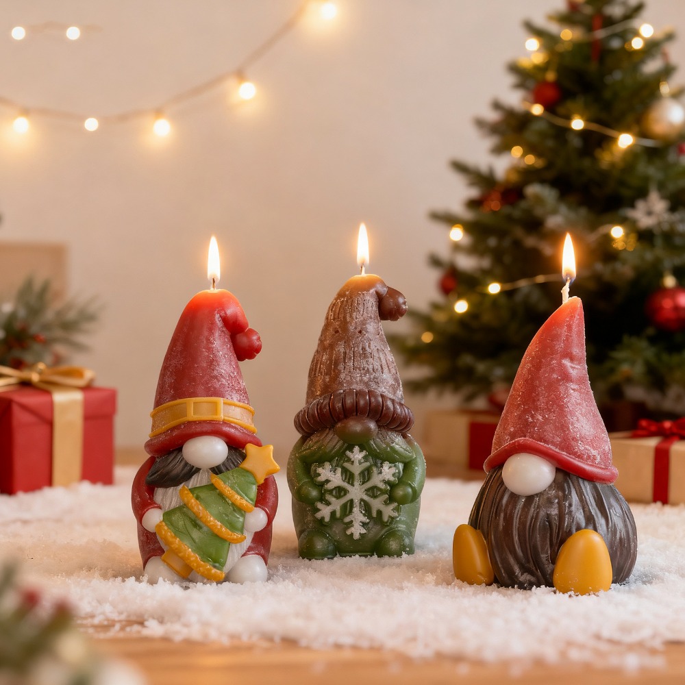 크리스마스 난쟁이 실리콘 캔들 몰드 DIY 인형 크리스 - Art And Craft For Xmas 리뷰 및 가격