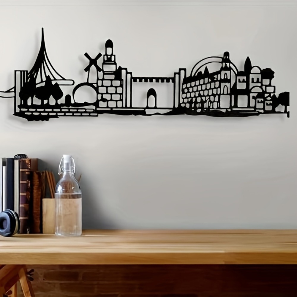 CIFBUY 금속 벽 장식 예술품, 예루살렘 스카이라인 - Art & Craft Clipart 리뷰 및 가격