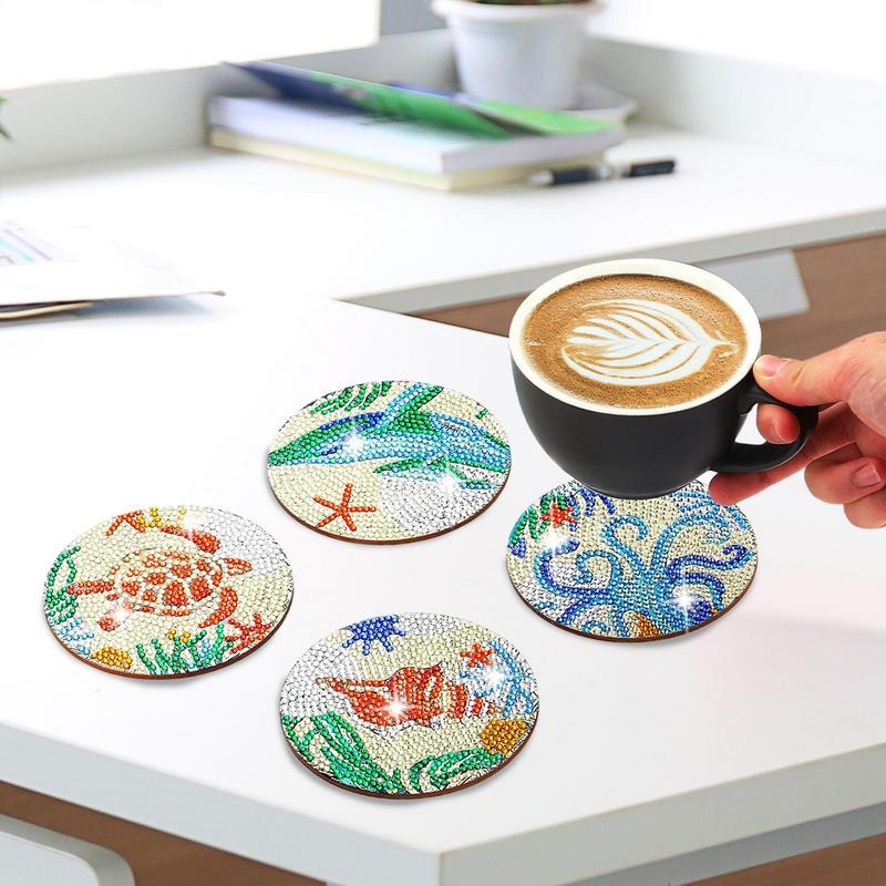 보석 도트 페인트 컵 받침 공예 키트 그림 미술 보석  - Eco Art Craft 리뷰 및 가격