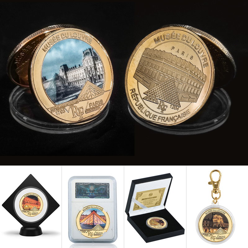 루브르 박물관 금박 기념 주화, 파리 루브르 챌린지 동 - Art Craft Museum 리뷰 및 가격
