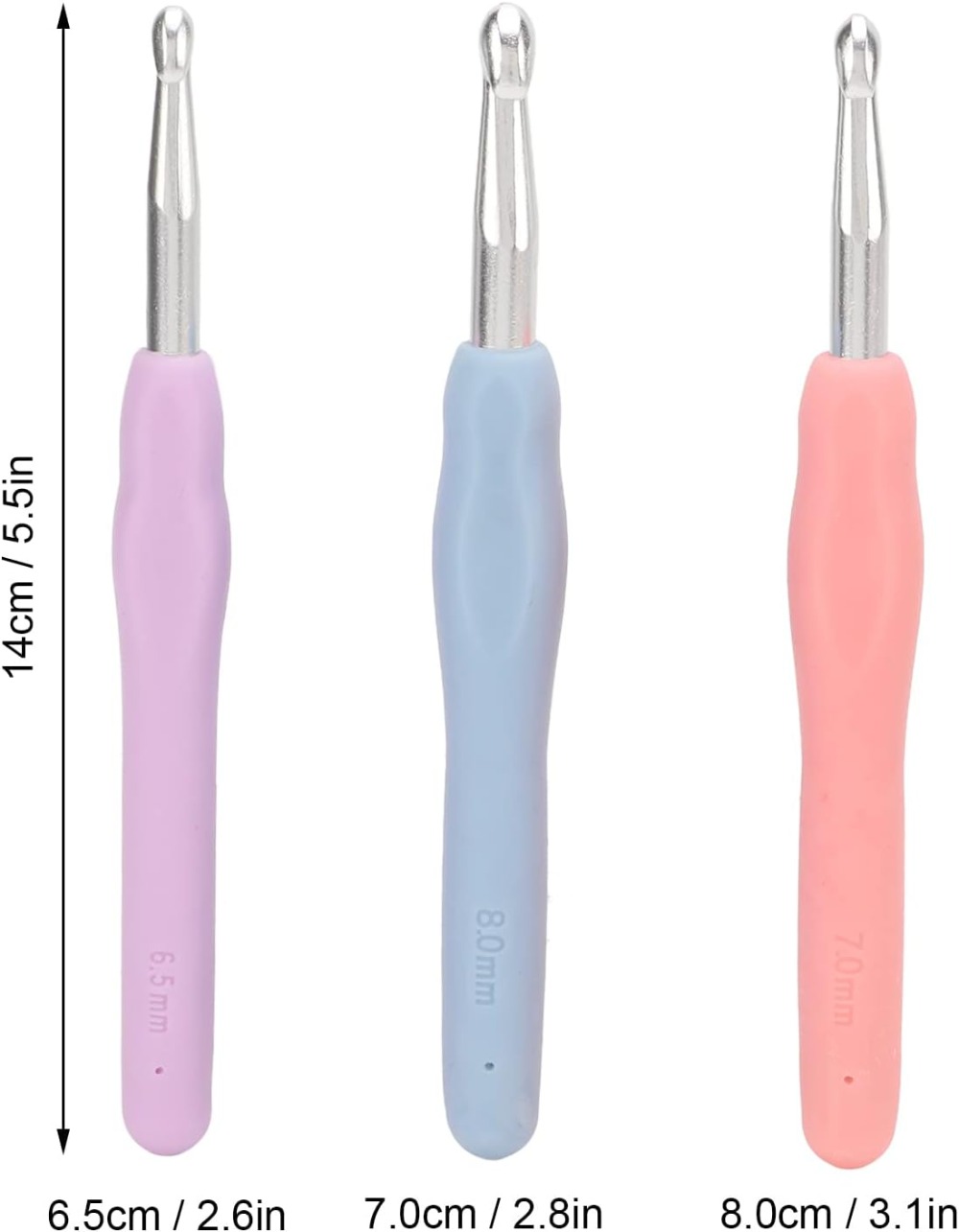 인체공학적 크로셰 바늘 세트 대형 사이즈 털실 뜨개질  - Crochet Hook Set 리뷰 및 가격