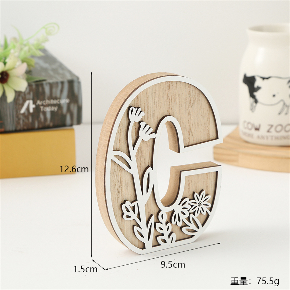 1Pcs 원시 나무 흰색 조각 26 편지 맞춤 이름 디 - Art And Craft For Xmas 리뷰 및 가격