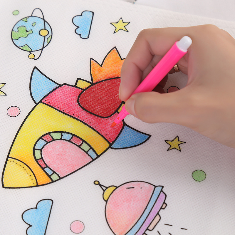 20개 DIY 그래피티 가방 채색 마커 수제 그림 부직 - Art Craft 4 Years Old 리뷰 및 가격