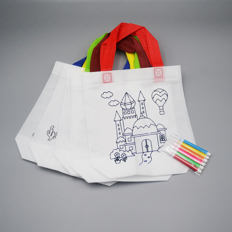 20개 DIY 그래피티 가방 채색 마커 수제 그림 부직 - Art Craft 4 Years Old 리뷰 및 가격