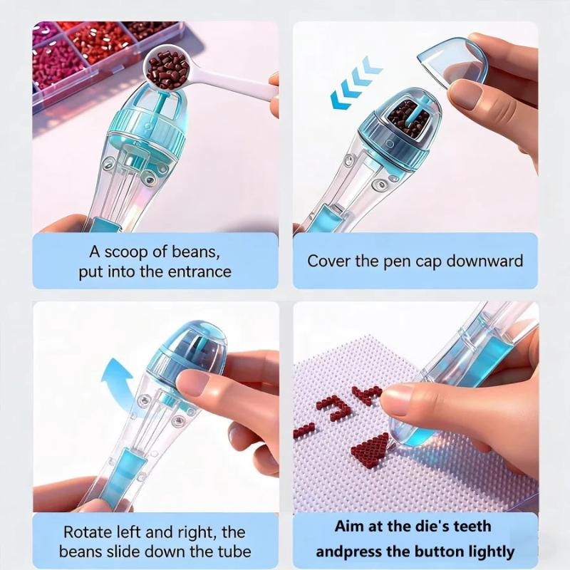 새로운! 퍼러 비즈 펜 DIY 도구 어린이 퍼즐 자동  - Art Craft Accessories 리뷰 및 가격