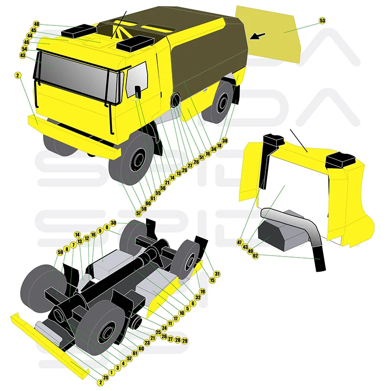 Tatra 815 2008 트럭 1:53 다카르 랠리  - Art Craft Cardboard 리뷰 및 가격