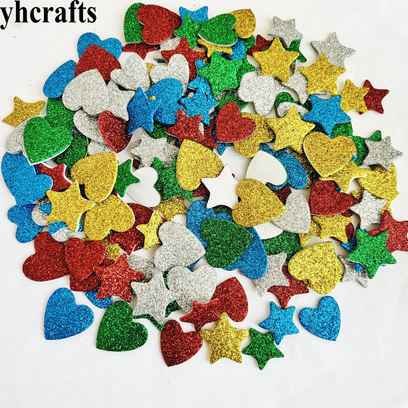 반짝이 별과 하트 폼 스티커, 크리스마스 실내 장식,  - Art And Craft For Xmas 리뷰 및 가격