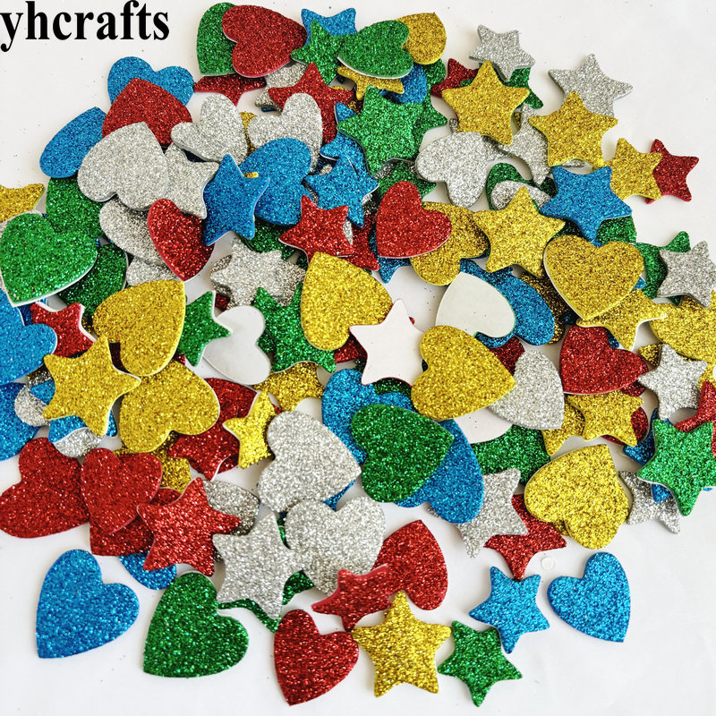 반짝이 별과 하트 폼 스티커, 크리스마스 실내 장식,  - Art And Craft For Xmas 리뷰 및 가격