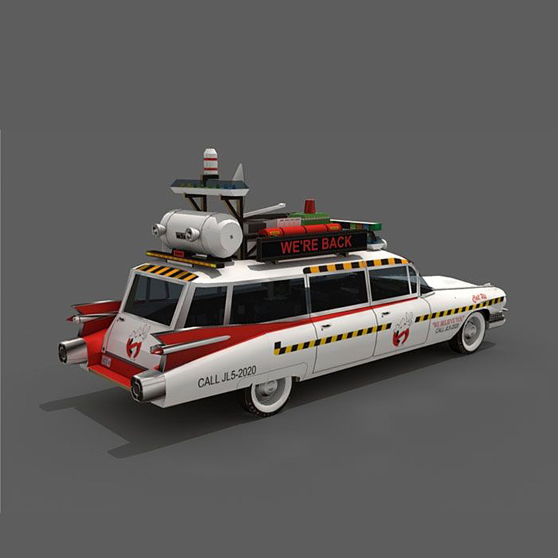 Ghostbusters 자동차 Ecto-1A 1:20  - Art Craft Cardboard 리뷰 및 가격
