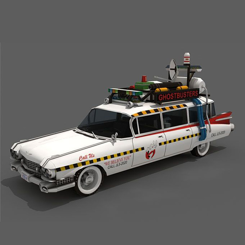 Ghostbusters 자동차 Ecto-1A 1:20  - Art Craft Cardboard 리뷰 및 가격