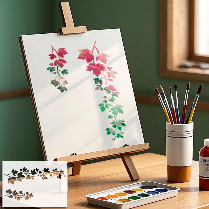 YOMDID 나뭇잎 패턴 PET 페인팅 할로우 아웃 스 - Art Craft Template 리뷰 및 가격